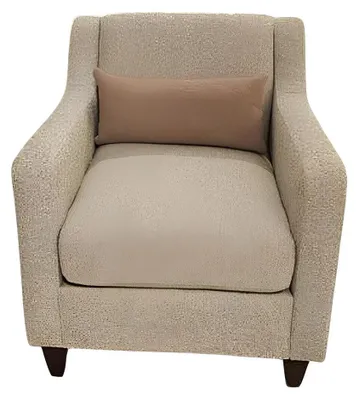 Image de Fauteuil de couleur beige. Confortable, élégant et parfait pour la lecture
