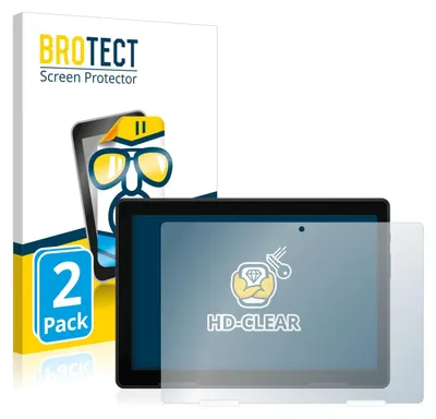 Produktbild von 2x Für MEDION Lifetab E10814 Schutzfolie BROTECT Displayschutz Display Schutz Folie Klar Transparent