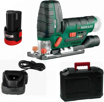 Produktbild von PARKSIDE 12V Akku-Stichsäge PSTKA 12 Akku 2.0 Ah Ladegerät Koffer
