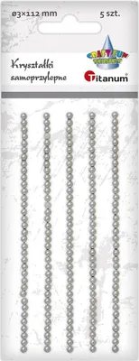 Image de Perles de cristal autocollantes blanches 35 pièces