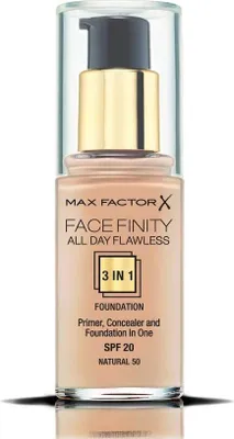 Produktbild von Max Factor Facefinity All Day Flawless 3 In 1, Flasche, Flüssigkeit, Glättend, Beige, Natural, Frauen