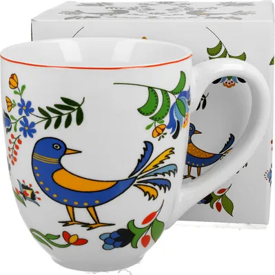Produktbild von DUO KUBKI XXL Becher 1000 ml KASHUBIAN BIRD New Bone China Porzellan