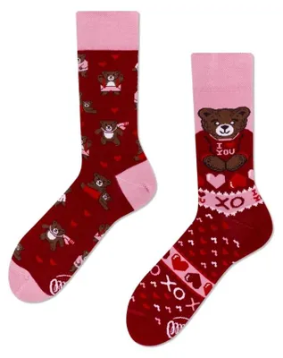 Produktbild von Motivsocken "LOVE TEDDY" von Many Mornings.Größe:43-46