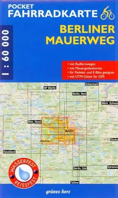 Produktbild von Pocket-Fahrradkarte Berliner Mauerweg 1:60 000