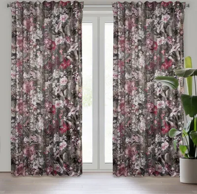 Obrázek produktu pro Eurofirany 410934, Sheer, Vícebarevný, Vzorovaný, Polyester, Hák na zavěšení, 200 g/m²