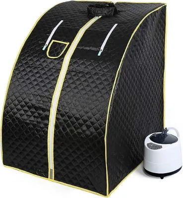 Produktbild von Heim-Dampfsauna,1000W Portables Heimsauna mit Fernbedienung (Schwarz)