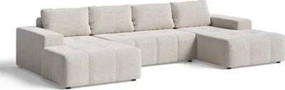 A U-shaped sofa shown from a diagonal angle against a white background.