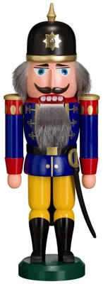 Produktbild von Soldat blau (36cm) Nussknacker von Seiffener Volkskunst