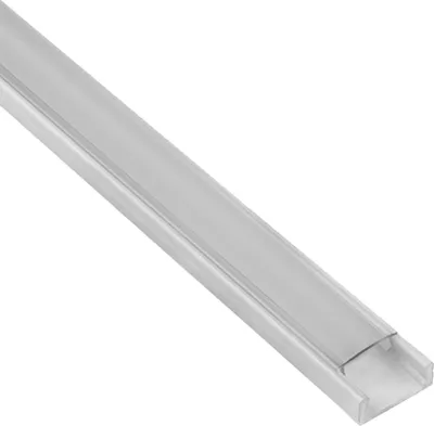Produktbild von A15 LED Profil Weiss 1m Abdeckung klar