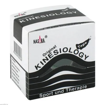 Produktbild von Nasara Kinesiotape 5 cmx5 m čierny 1 ks