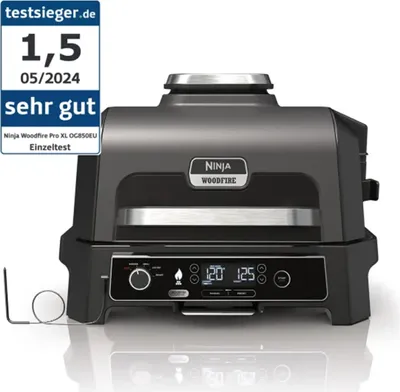 Immagine prodotto di NINJA OG850EU Griglia e affumicatore da esterno Woodfire Pro XL