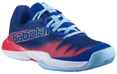 Productafbeelding van Babolat Jet Premura 2 jongensschoenen, kleur: BLAUW/ROOD, maat: 39