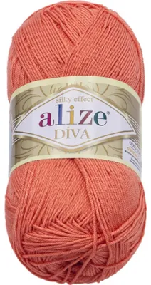 Produktbild von Garn DIVA - 100g / 350 m - Aprikose