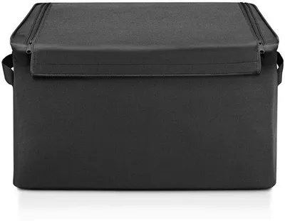 Produktbild von Unyqoos® Große schwarze Aufbewahrungsbox mit wasserabweisendem Polyester und praktischen Tragegriffen