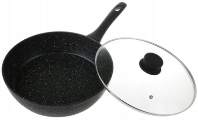 Produktbild von Zilner Tiefe Pfanne Marmorbeschichtet 22cm mit Deckel