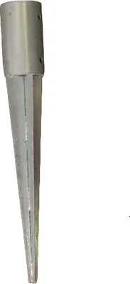 Produktbild von Einschlagbodenhülse Ø 101 x 600 mm für Rundholz Ø 100mm Bodenhülse Einschlaghülse Pfostenträger