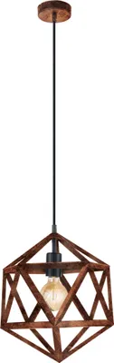 Produktbild von EGLO Pendelleuchte Embleton, Hängelampe Industrial, Vintage, Retro, Hängeleuchte aus Stahl in Kupfer-Antik, Esstischlampe, Lampe, E27, Ø 30,5 cm