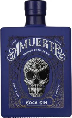 Produktbild von Amuerte Coca Leaf Gin (Blau) 700ml 43% Vol.