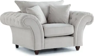 Produktbild von XXL Samtstoff Sessel DALLAS - Modernes Design & Komfort