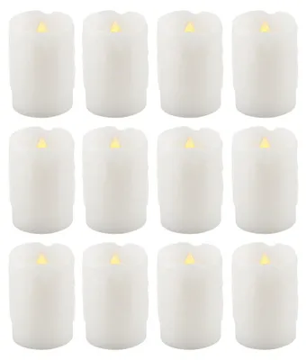 Produktbild von 12er Set LED Kerze, Lichtfarbe gelb, H 7,5 cm
