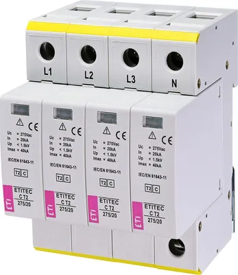 Produktbild von Überspannungsableiter T2 (C) ETITEC C T2 275/20 4+0