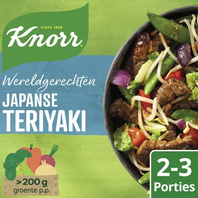 Produktbild von Knorr Wereldgerechten Japanische Teriyaki Sauce 318g – Authentischer Geschmack für Fleisch, Fisch & Gemüse