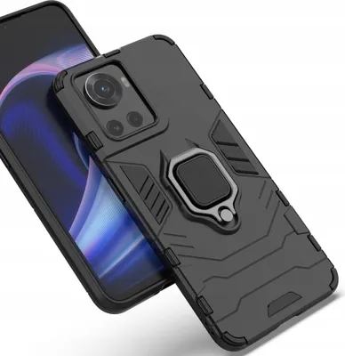 Image de Ring Armor Etui hybride blindé + support magnétique Oneplus Ace Noir