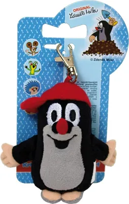Immagine prodotto di Portachiavi La piccola talpa, con berretto da baseball rosso, 10 cm
