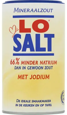Produktbild von LoSalt Mineraalzout mit Jod 350 g – Natriumarmes Mineral-Salz zum Kochen & Würzen