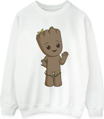 Produktbild von Marvel - "I Am Groot" Sweatshirt für Damen BI26265 (L) (Weiß)