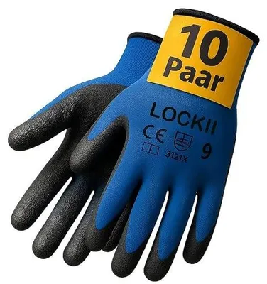 Zdjęcie produktu dla Rękawice robocze lateksowe dla mężczyzn kobiet 10 par ogrodowe
