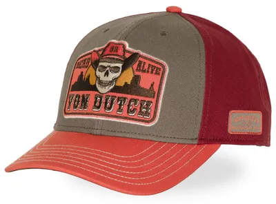 Zdjęcie produktu dla Czapka truckerowa Von Dutch Originals - półokrągła, kolor: czerwony (ciemny odcień)