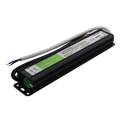 Obrázok produktu pre MasterLED LED transformátor Slim 12 V DC 45 W 3,75 A Vodotesný spínaný napájací zdroj IP67 pre LED pásky vonkajšie použitie