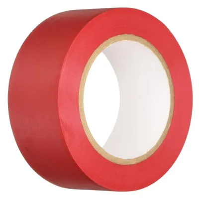 Productafbeelding van PVC vloermarkeringstape, 33 m x 50 mm, rood voor kleurmarkering