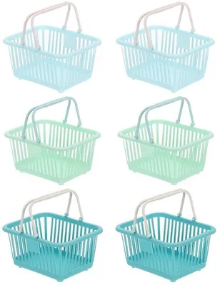 Productafbeelding van Set van 3 Kleine Plastic Mandjes voor Organisatie
