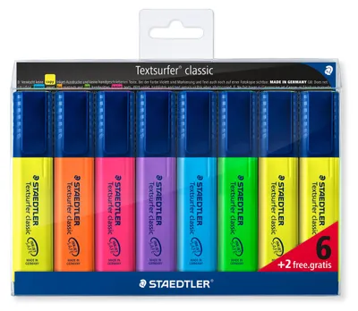 Produktbild von STAEDTLER Textmarker Textsurfer Promotion 6+2
