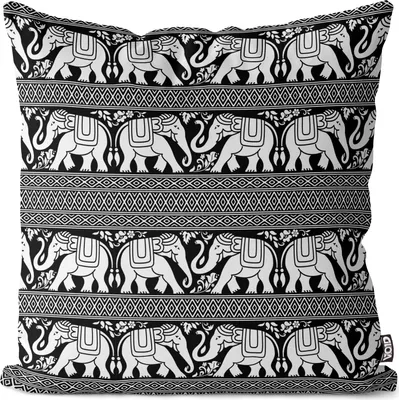 Produktbild von VOID Indien Elefanten Muster Kissenbezug Kissenhülle sofa couch wohnzimmer dekoration wasserfest Outdoor Garten Kissen bezug deko