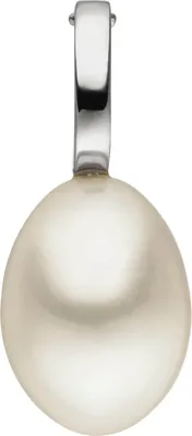 Produktbild von Anhänger Einhänger Clip-Verschluss Süßwasser-Perle creme-weiß 585 Gold Weißgold