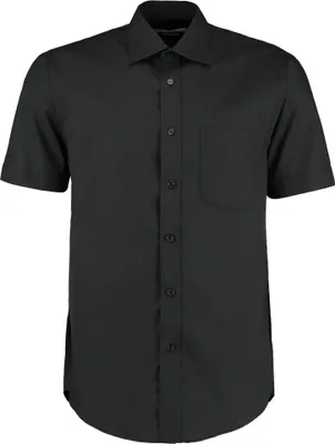 Produktbild von Kustom Kit - "Business" Hemd für Herren kurzärmlig PC6268 (42,5cm) (Schwarz)