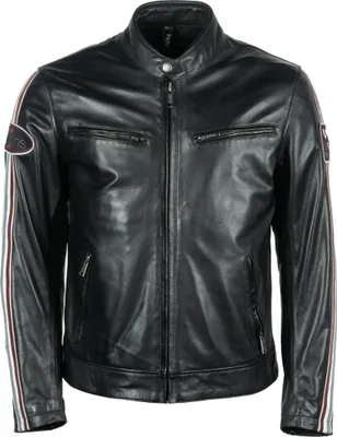 Produktbild von Helstons Race Motorrad Lederjacke, schwarz, 3XL