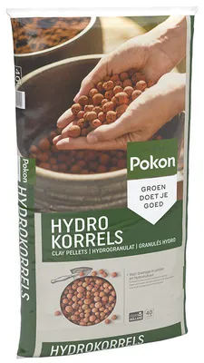 Productafbeelding van Pokon Hydrokorrels 40 liter | drainagelaag voor potten en hydrocultuur