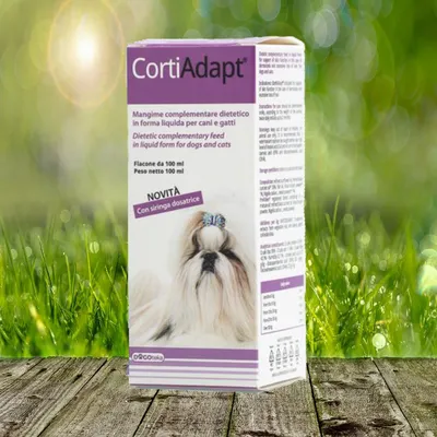 Produktbild von Dogoteka - CortiAdapt - 100 ml   unterstützt die Hautfunktion bei Dermatose und übermäßigem Haarausfall
