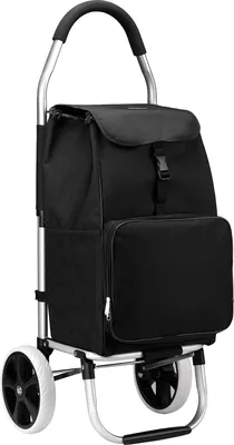 Produktbild von Packaway Einkaufswagen mit Kühlfach - 45L - Einkaufswagen - Trolleyfunktion - SCHWARZ