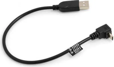 Produktbild von SYSTEM-S Micro USB 90° Grad aufwärts gewinkelt Winkel Kabel Adapter Datenkabel Ladekabel 27 cm