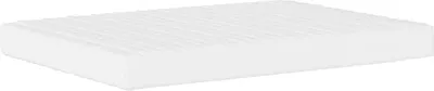 Image de vidaXL Matelas mousse blanc 120x210 cm degré de fermeté H2 H3