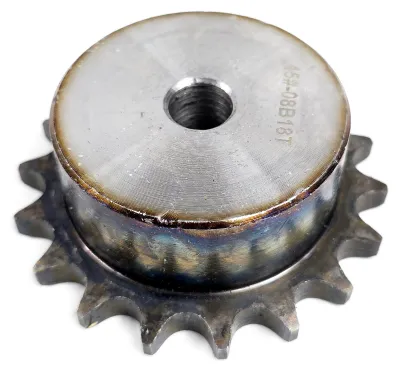 Obrázek produktu pro Ozubené kolo 08B, 18 zubů, s nábojem, kalené, P: 12,7, 1/2″, Ozdowski, jednořadé