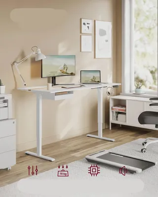 Obrázek produktu pro Nastavitelný stůl - Stůl s možností stání - Výškově nastavitelný - Ergonomický stůl - S funkcí paměti