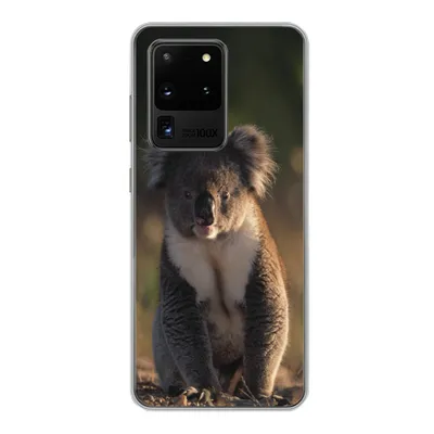 Produktbild von MuchoWow® Handyhülle Schutzhülle Hülle für Samsung Galaxy S20 Ultra Koala - Sonne - Tier - Kinder - Jungen - Mädchen Silikon Softcase Handy Hülle - Karteninhaber