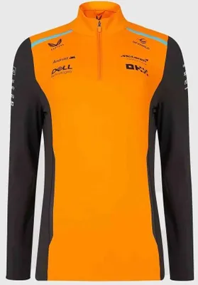 Produktbild von Sweatshirt Mclaren Herren Rp Quarter 1/4 Zip Pullover Grau Orange - 4XL