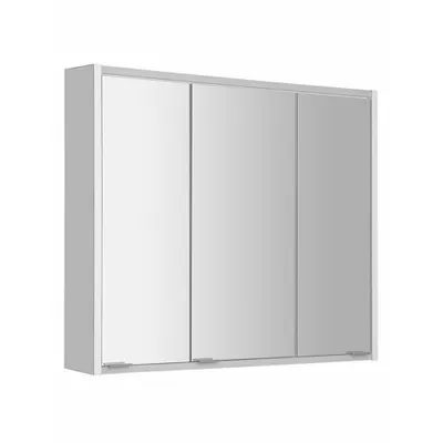 Produktbild von Sapho BATU Spiegelschrank 80x71x15cm, 2x LED Beleuchtung, Weiß Glanz